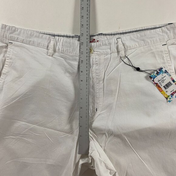NWT Robert Graham Marana Shorts Men's 40 White Stretch Flat Front - Picture 10 of 13